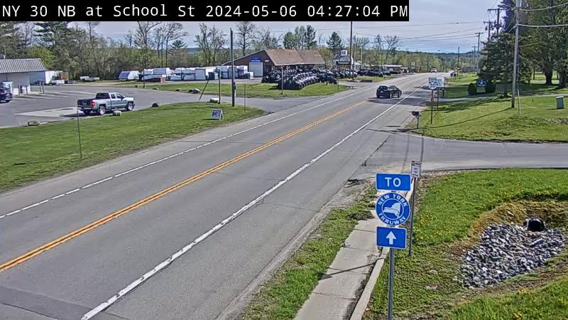 Fultonville › North: NY 30 NB at School St, Mayfield Traffic Camera