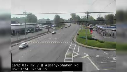 Colonie › East: NY 7 at Albany-Shaker Road Traffic Camera