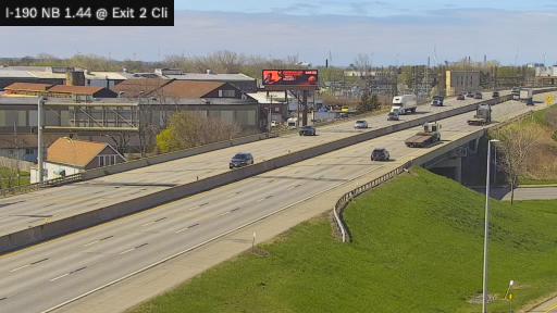 Traffic Cam Buffalo › North: I-190 at Interchange 2 (Clinton Street Route 354) Player