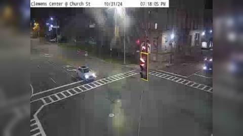 Traffic Cam Elmira › South: Clemens Center Pkwy (NY 14) at Church St (NY 352 Player