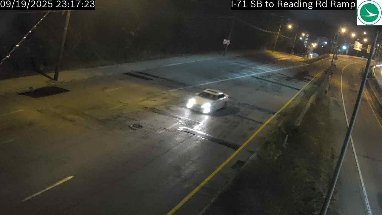 Walnut Hills: I-71 SB to Reading Rd Ramp Traffic Camera