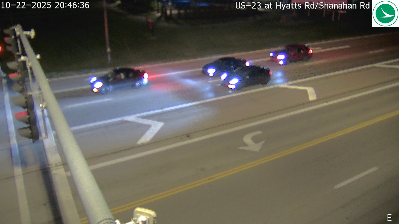 Traffic Cam US-23 at Hyatts Rd/Shanahan Rd Player