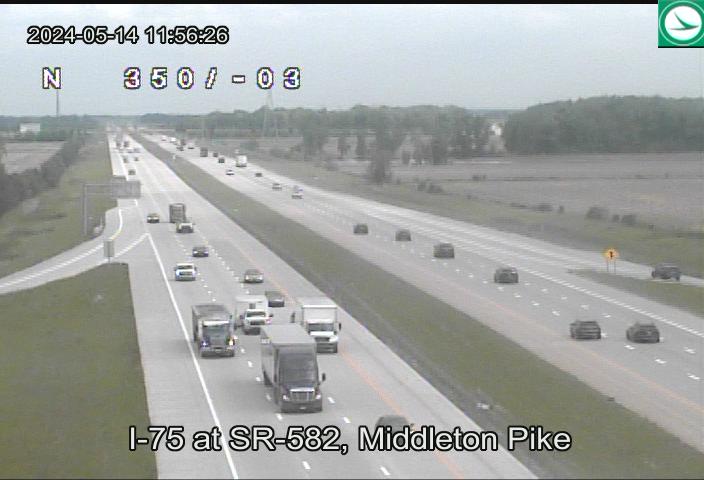 I-75 at SR-582, Middleton Pike Traffic Camera