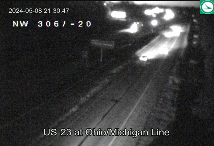 US-23 at Ohio/Michigan Line Traffic Camera