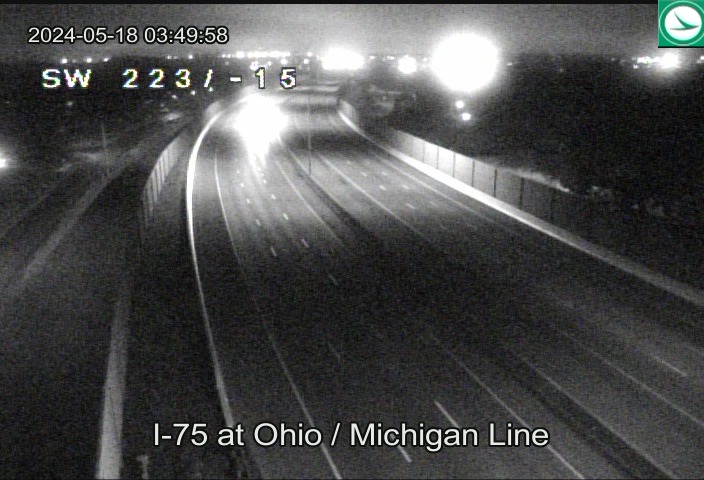 Traffic Cam I-75 at Ohio/Michigan Line Player