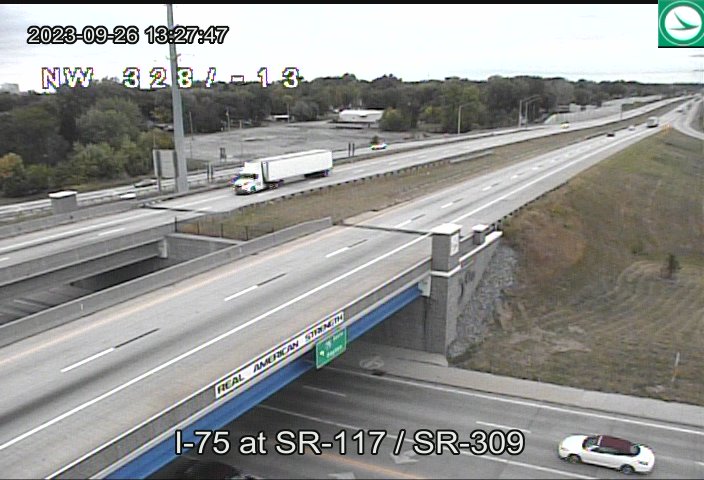 I-75 at SR-117 / SR-309 Traffic Camera