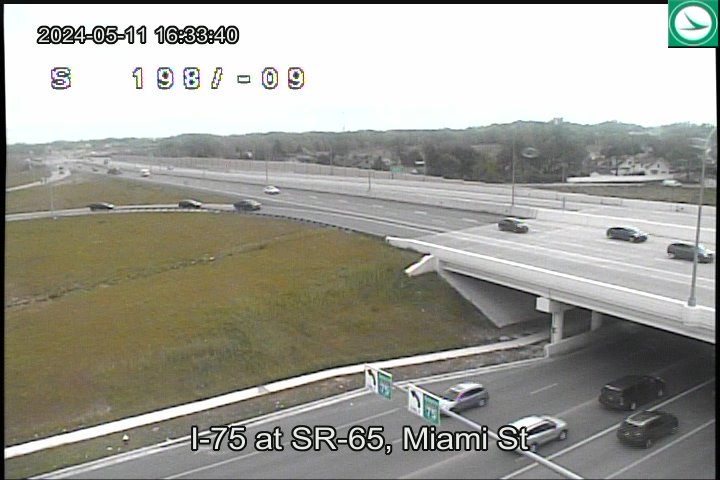Traffic Cam I-75 at SR-65, Miami St Player