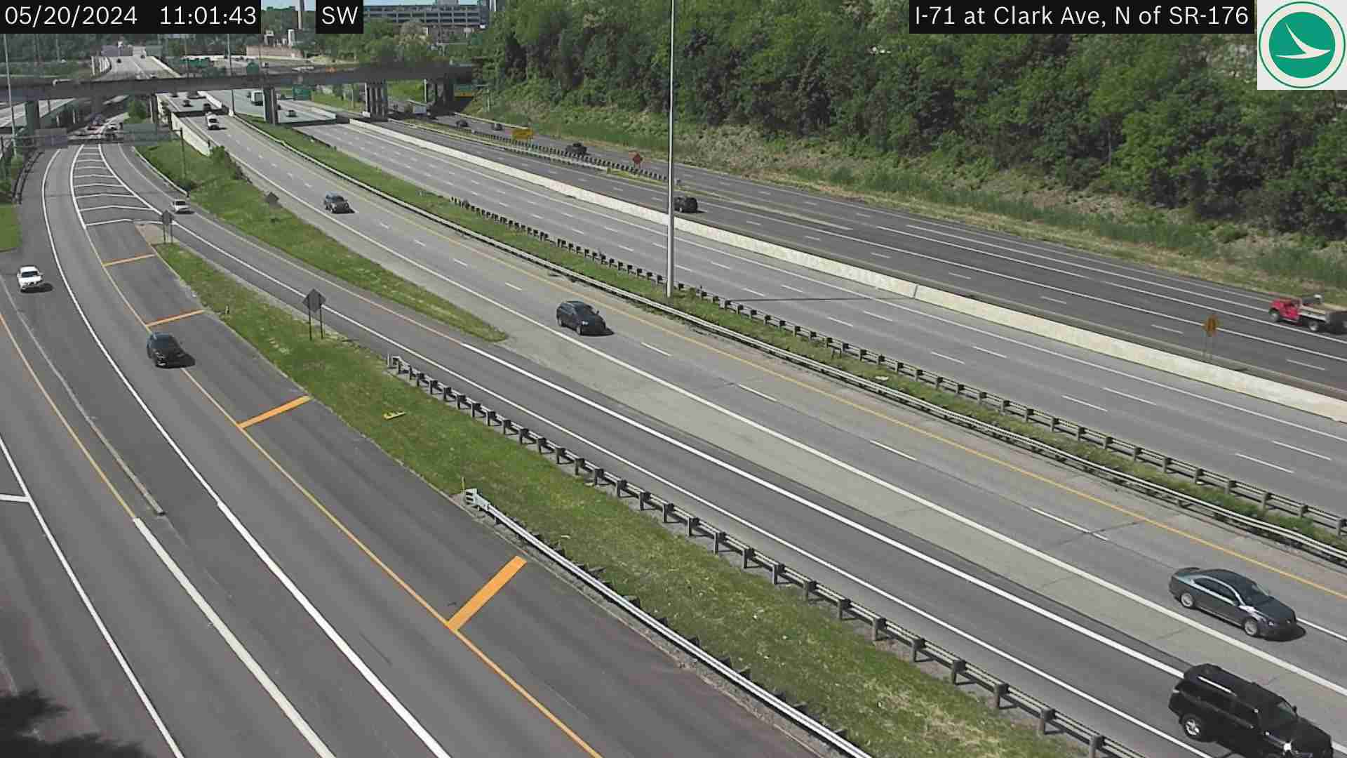Traffic Cam I-71 at Clark Ave, N of SR-176 Player