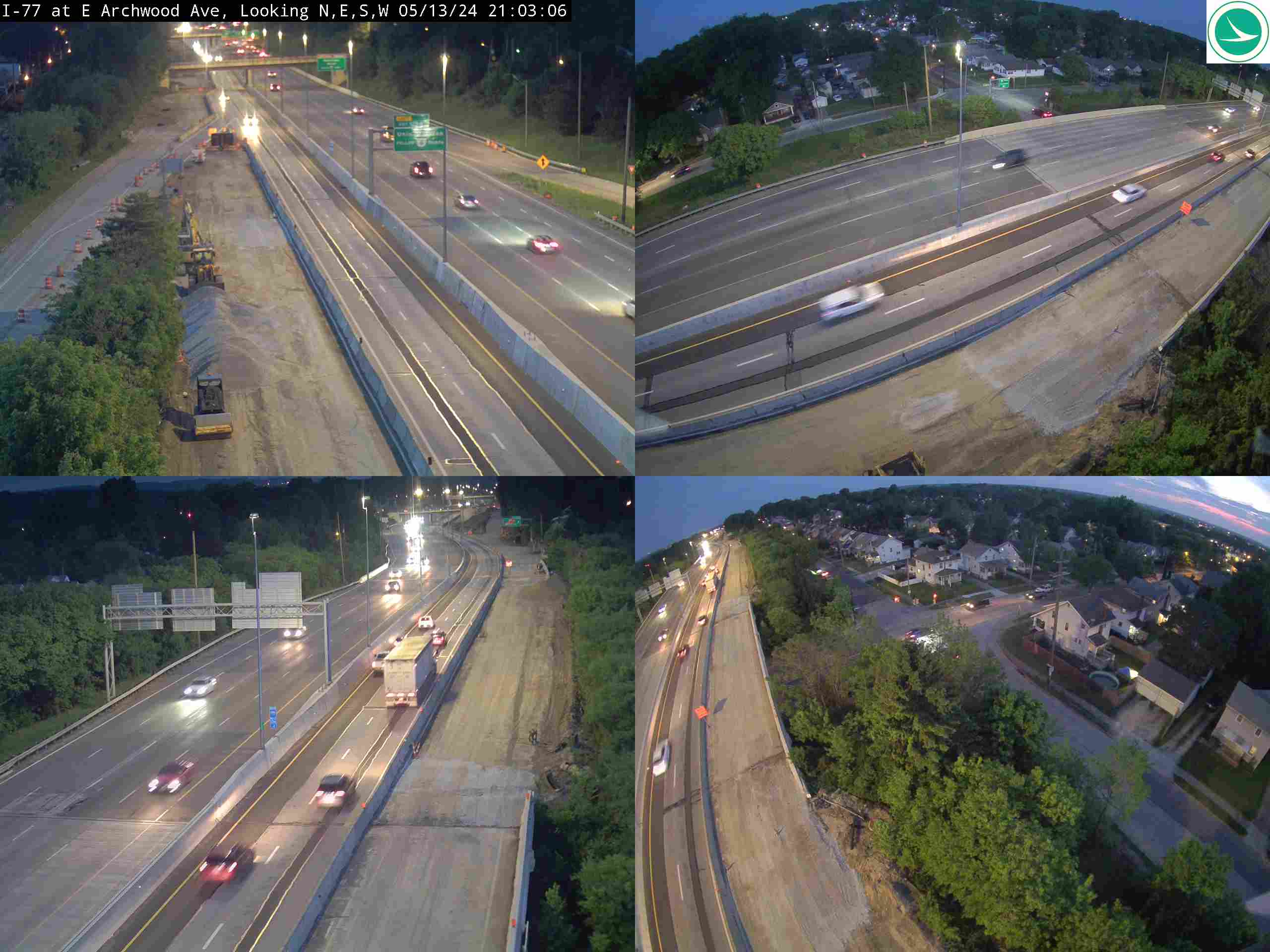 Traffic Cam I-77 at E Archwood Ave Player
