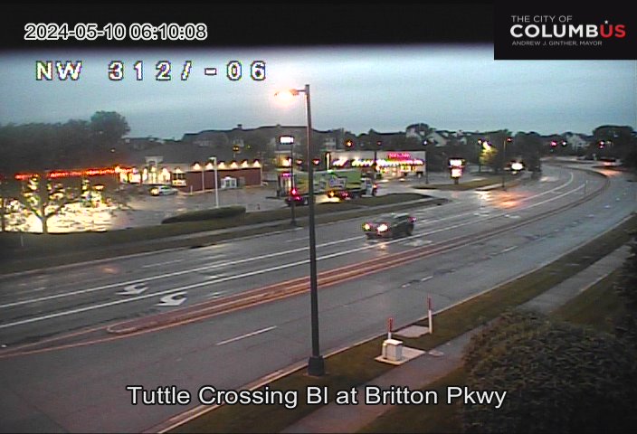 Tuttle Crossing Blvd at Britton Pkwy Traffic Camera