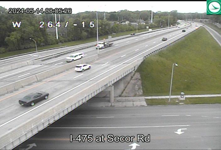 Traffic Cam I-475 at Secor Rd Player