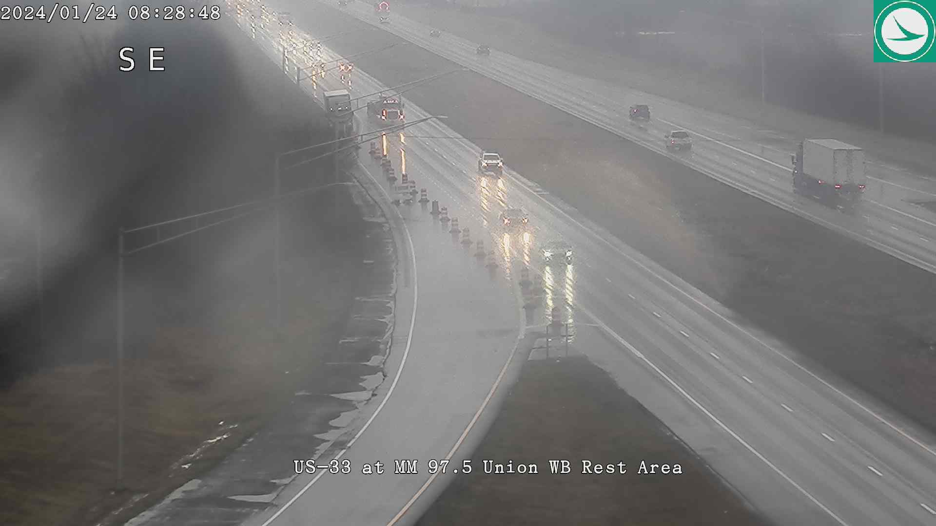 US-33 WB Rest Area Traffic Camera