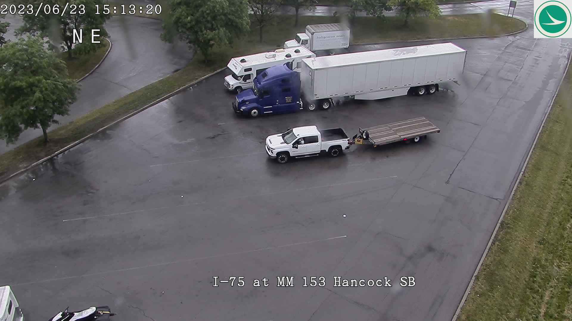 I-75 SB Hancock county rest area Traffic Camera