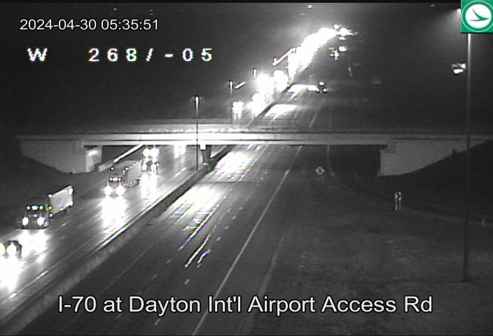 Traffic Cam I-70 at Dayton Int'l Airport Access Rd Player
