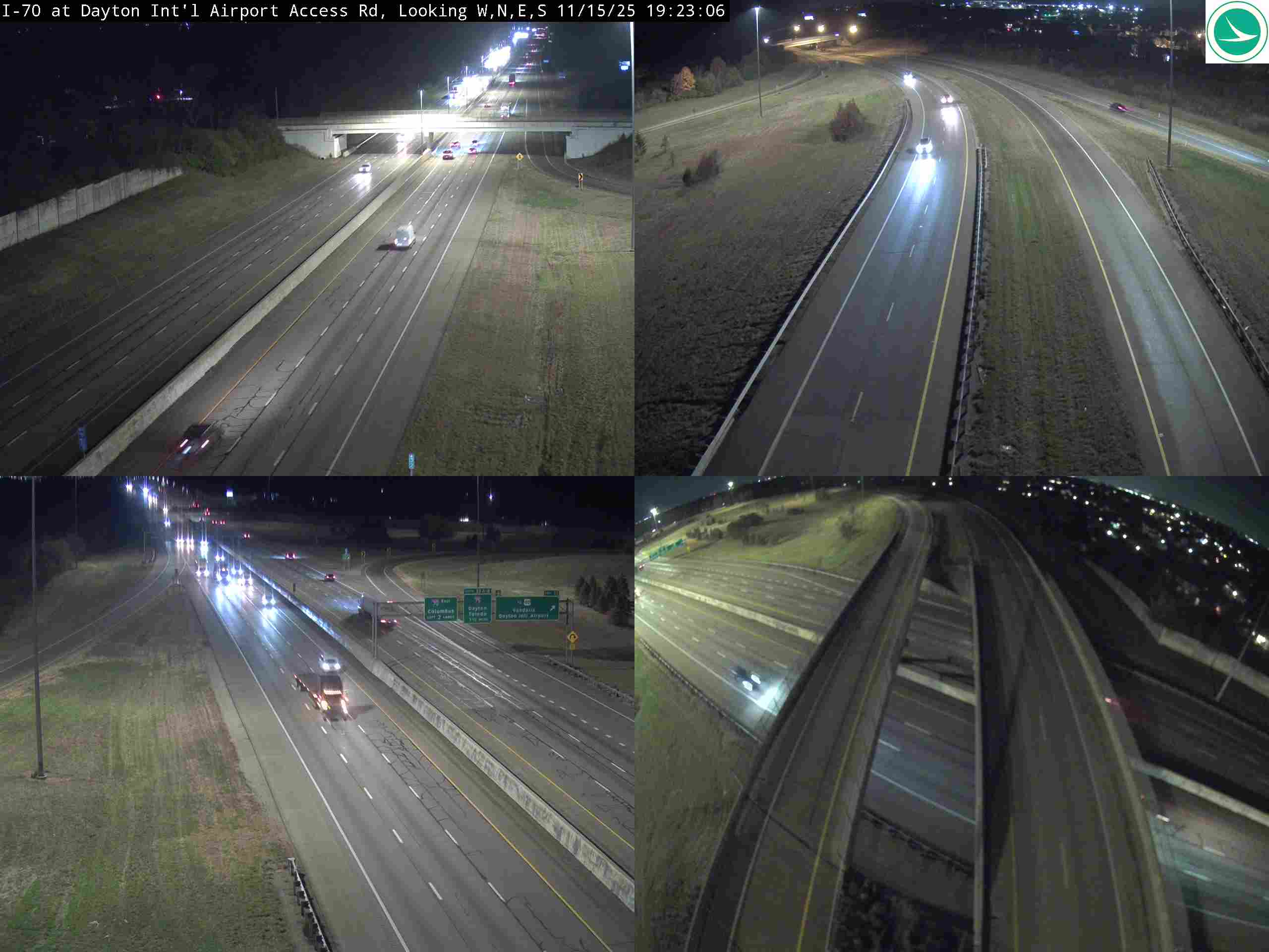I-70 at Dayton Int'l Airport Access Rd Traffic Camera
