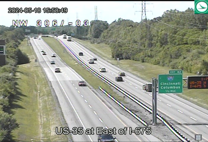 US-35 at East of I-675 Traffic Camera