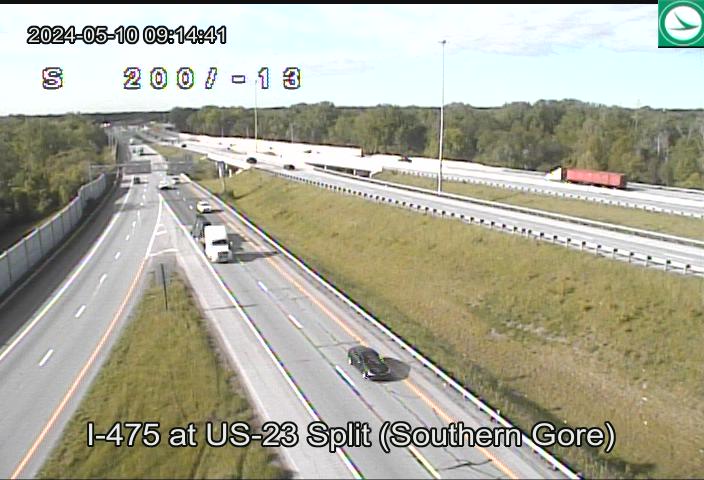 Traffic Cam I-475 at US-23 Split (Southern Gore) Player