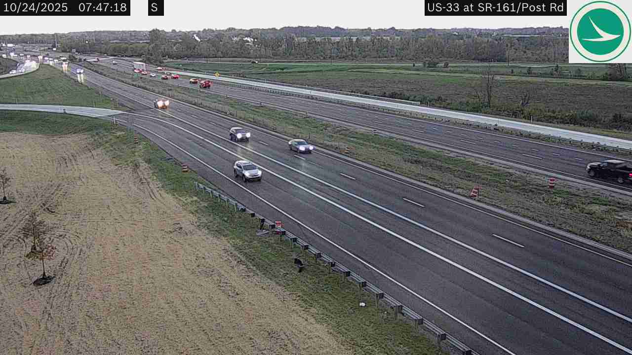 Traffic Cam US-33 at SR-161 / Post Rd Player