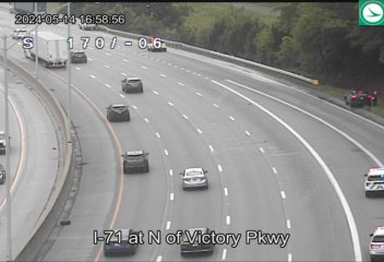 Traffic Cam I-71 at N of Victory Parkway Player