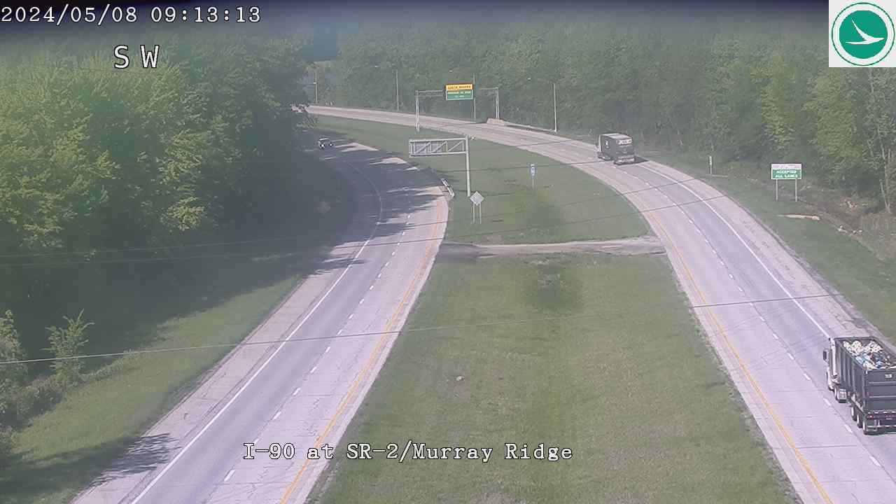 Penfield Junction: I-90 at SR-2 - Murray Ridge Traffic Camera