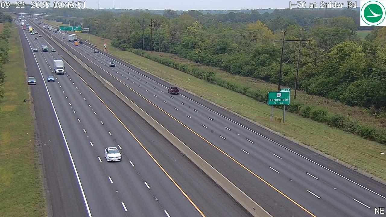 Traffic Cam West Enon Estates: I-70 at Snider Rd Player