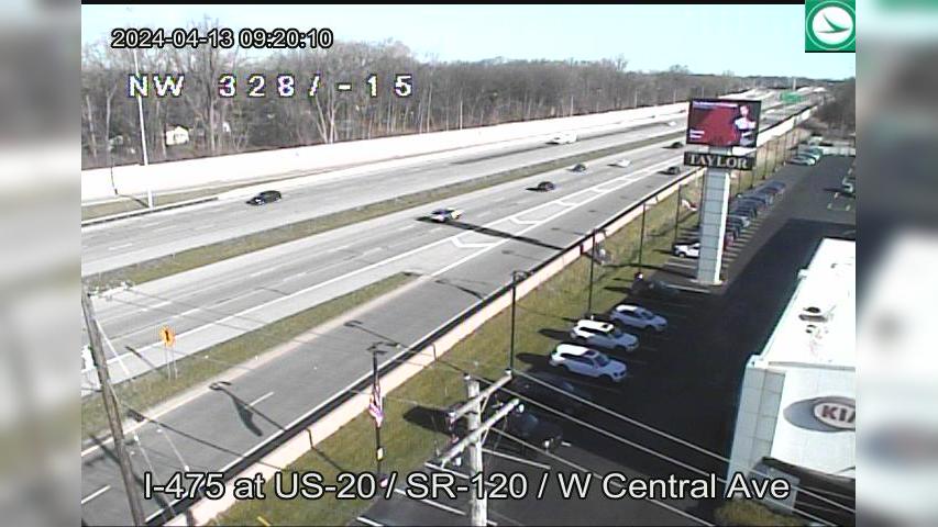 Traffic Cam Central Avenue Park: I-475 at US-20 - SR-120 - W Central Ave Player