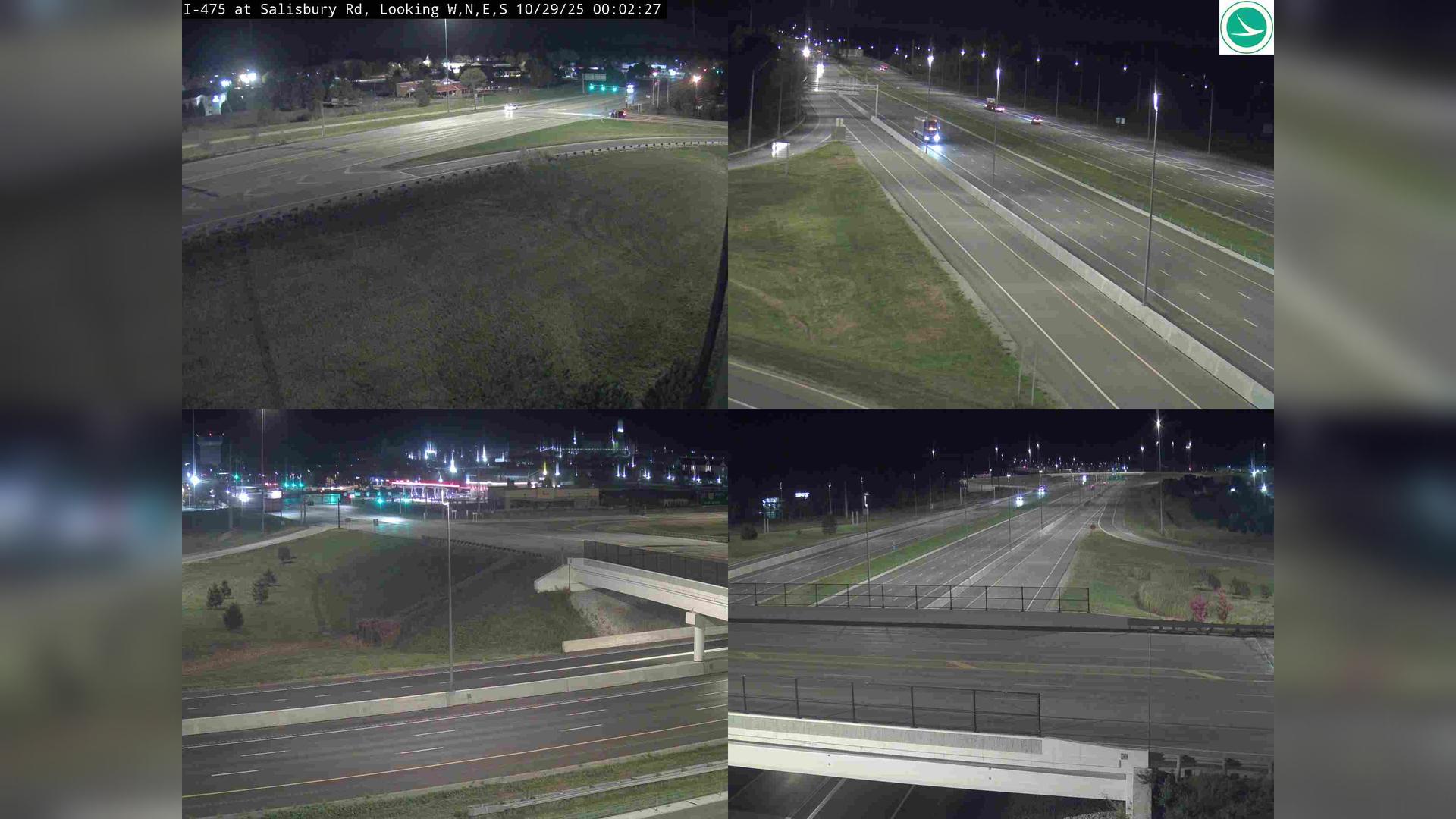 Traffic Cam Maumee: I-475 at Salisbury Rd Player