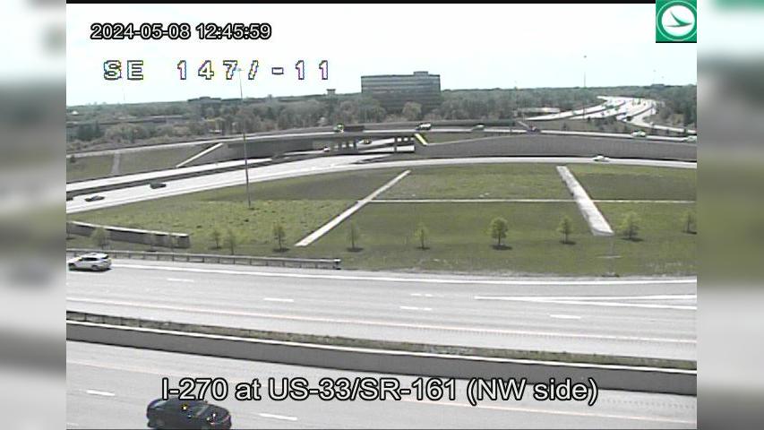 Traffic Cam Dublin: I-270 at US-33/SR-161 (NW Side) Player