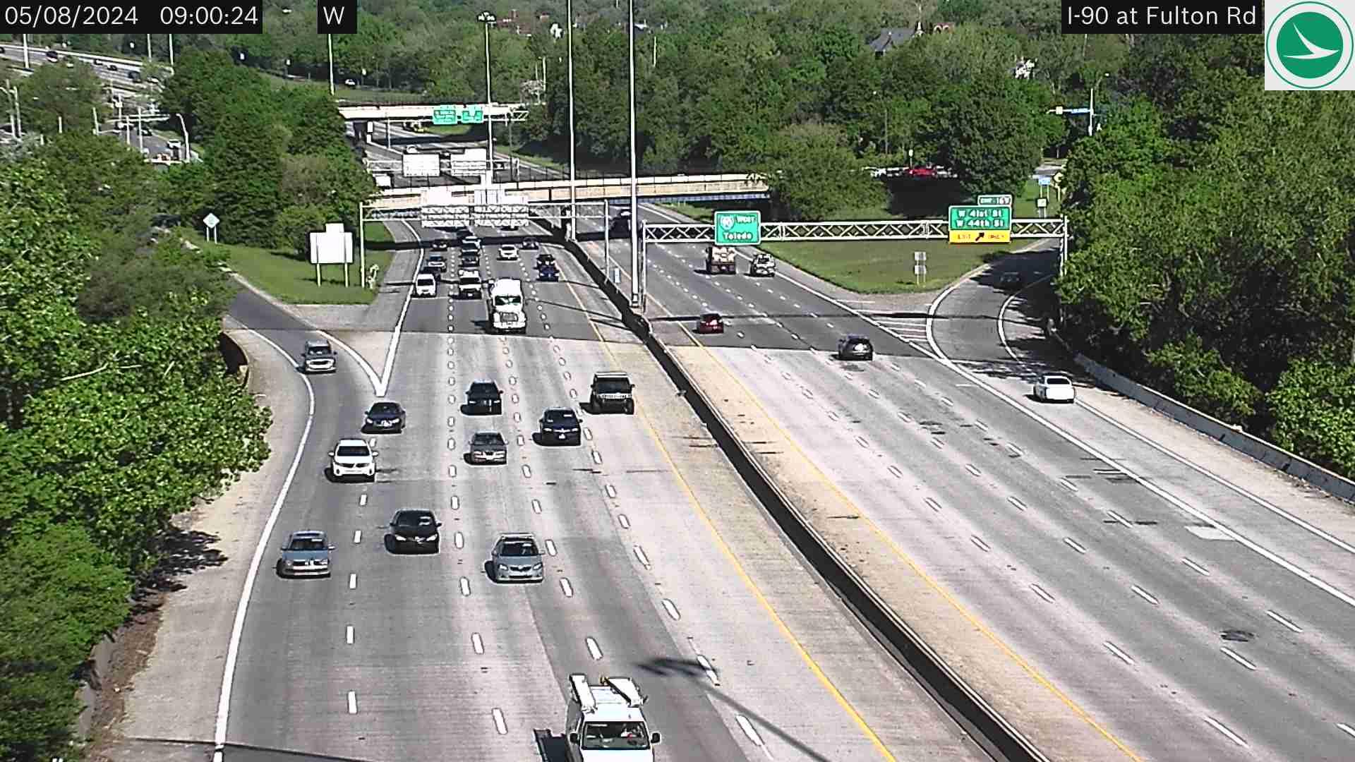 Traffic Cam Ohio City: I-90 at Fulton Rd Player