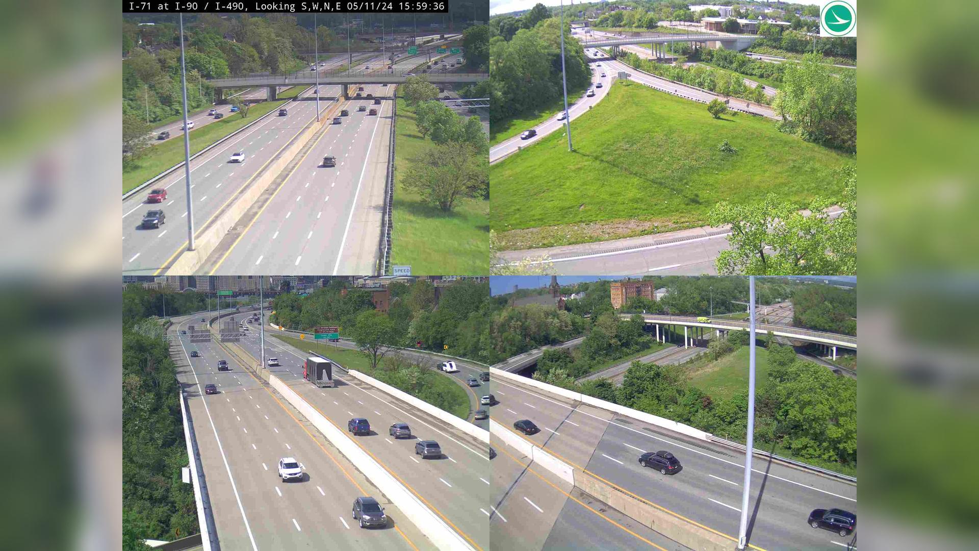 Tremont: I-71 at I-90 - I-490 Traffic Camera