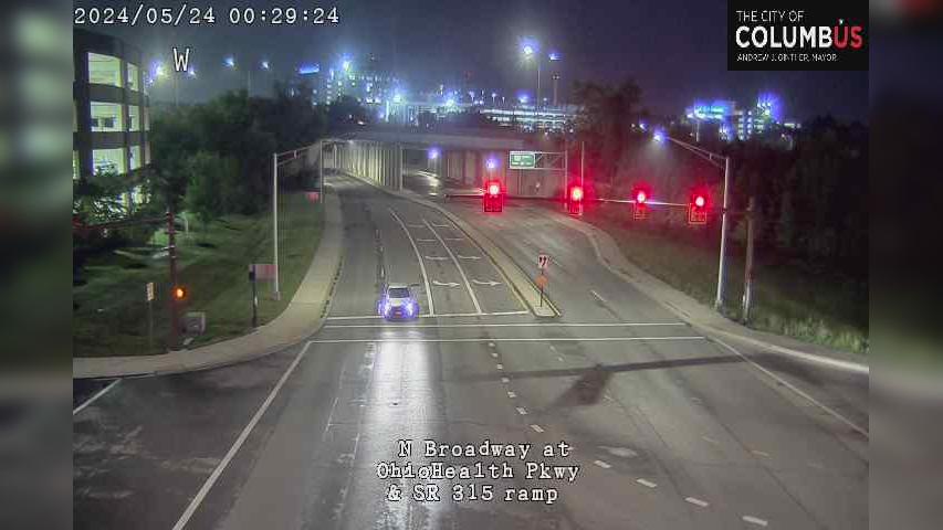 Columbus: City of - North Broadway at SR-315 NB Ramp - Health Traffic Camera