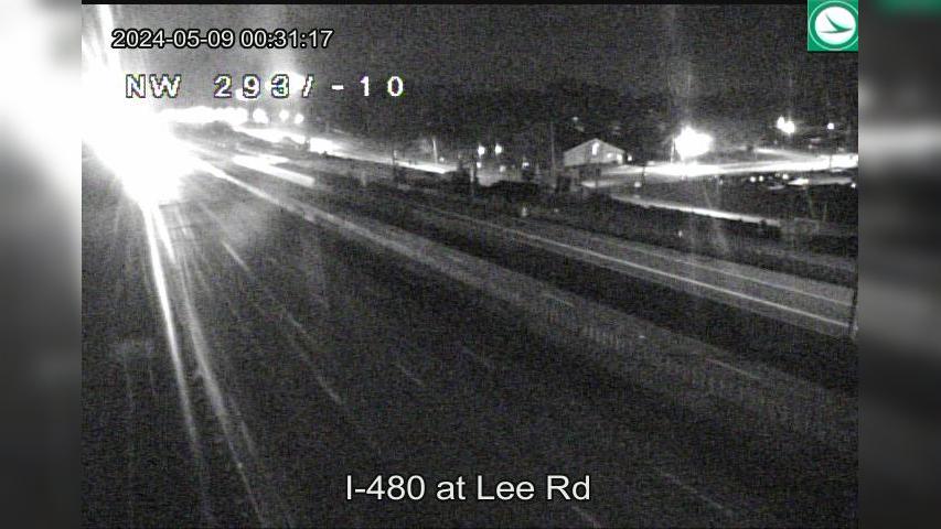 Maple Heights: I-480 at Lee Rd Traffic Camera