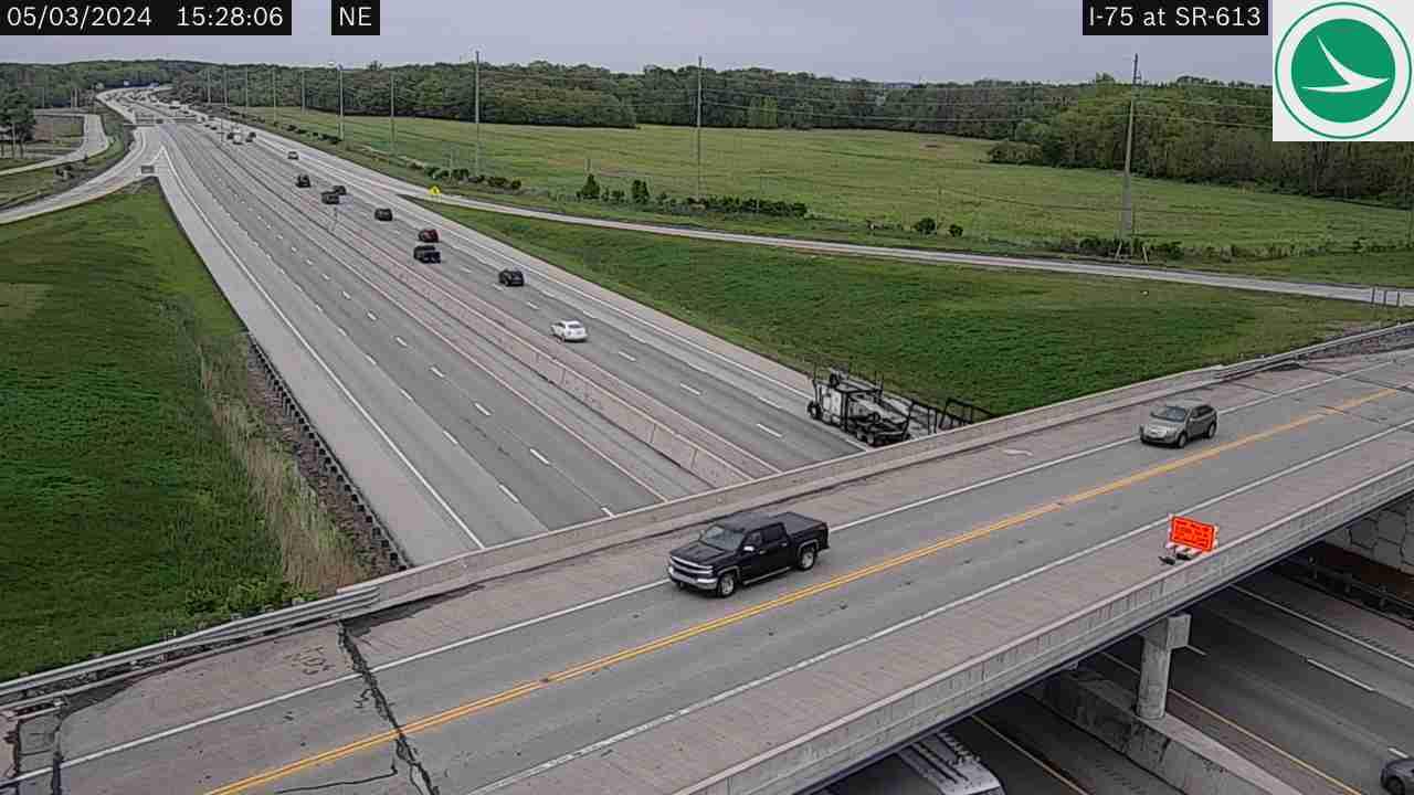 Van Buren: I-75 at SR-613 Traffic Camera