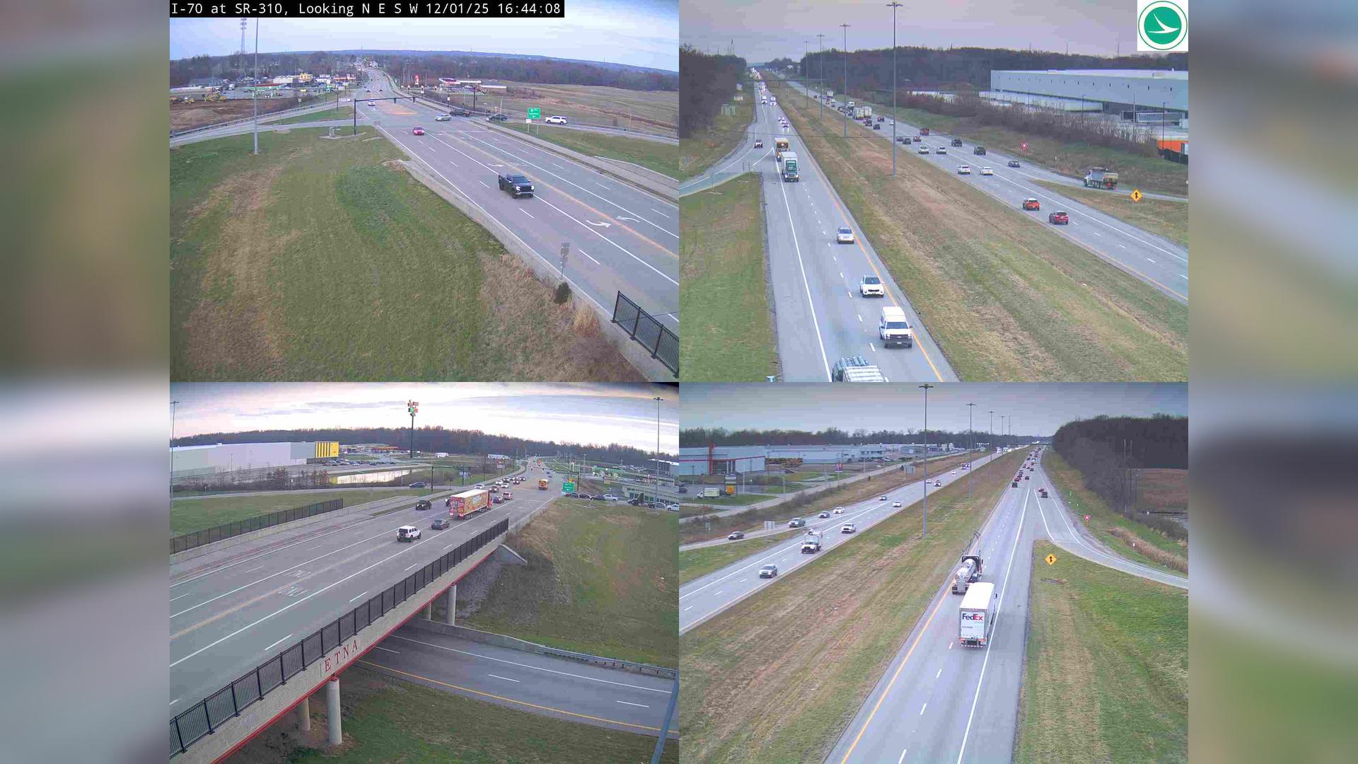 Etna: I-70 at SR-310 Traffic Camera