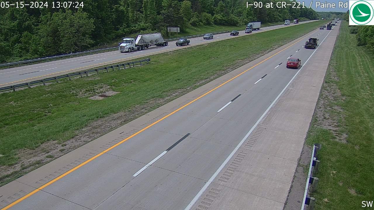 Five Points: I-90 at CR-221 - Paine Rd Traffic Camera