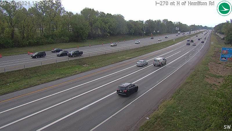 Traffic Cam Gahanna: I-270 at N of Hamilton Rd Player