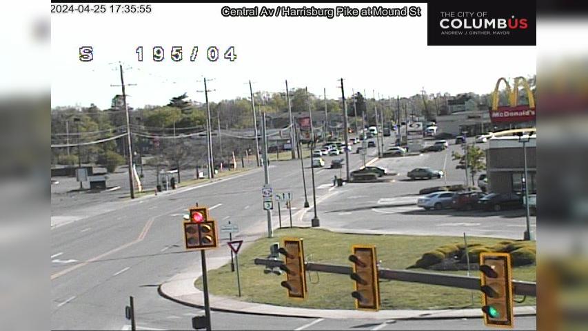 Columbus: City of - Central Ave/Harrisburg Pike at Mound St Traffic Camera