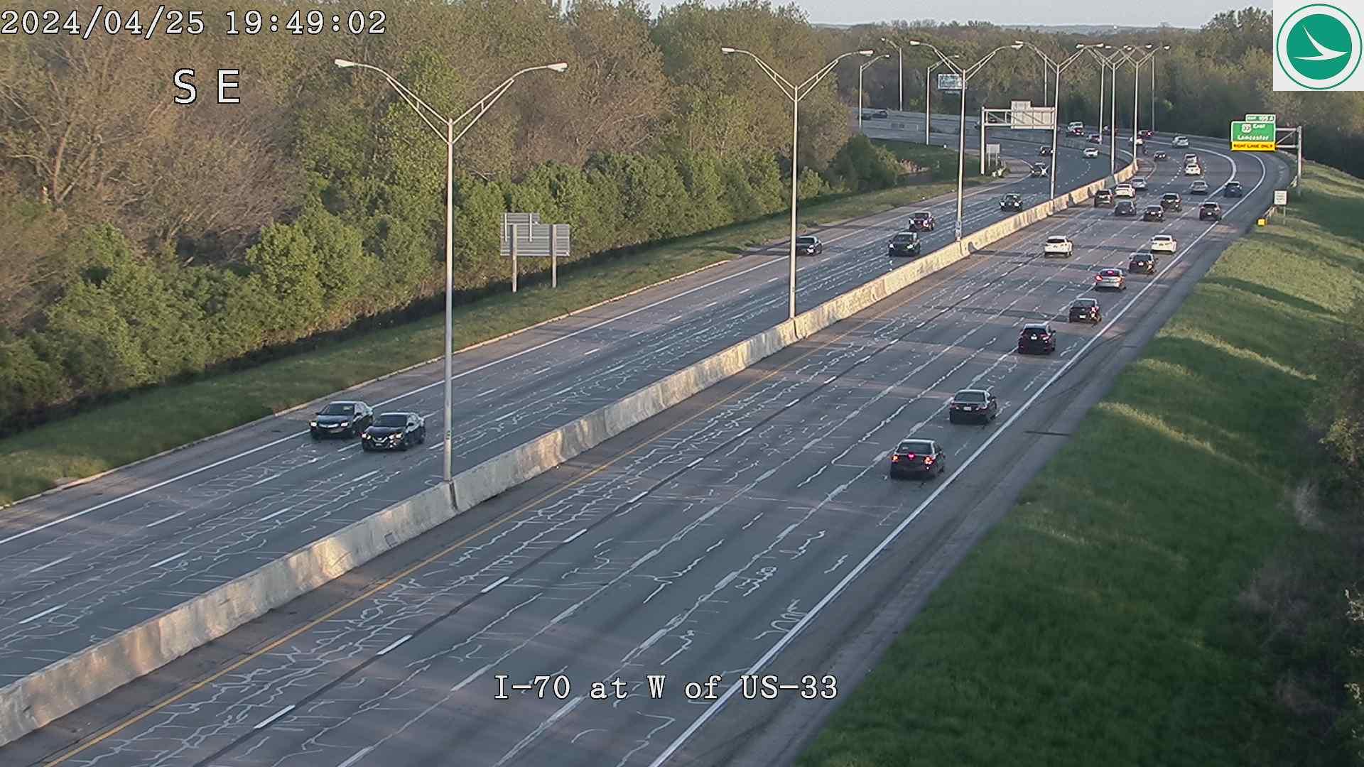 Traffic Cam Columbus: I-70 at W of US-33 Player