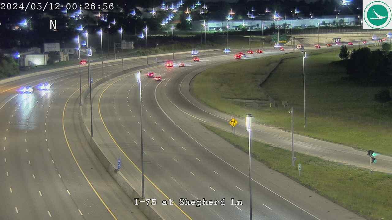 Lockland: I-75 at Shepherd Ln Traffic Camera