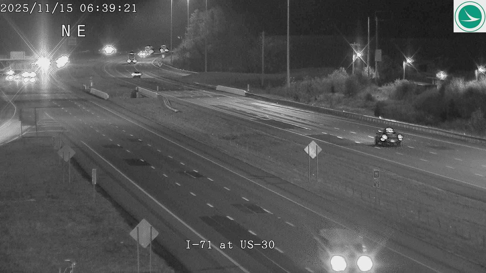 Traffic Cam Sites Lake Cottage Area: I-71 at US-30 Player