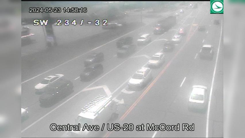 Traffic Cam Central Avenue Park: Central Ave - US-20 at McCord Rd Player