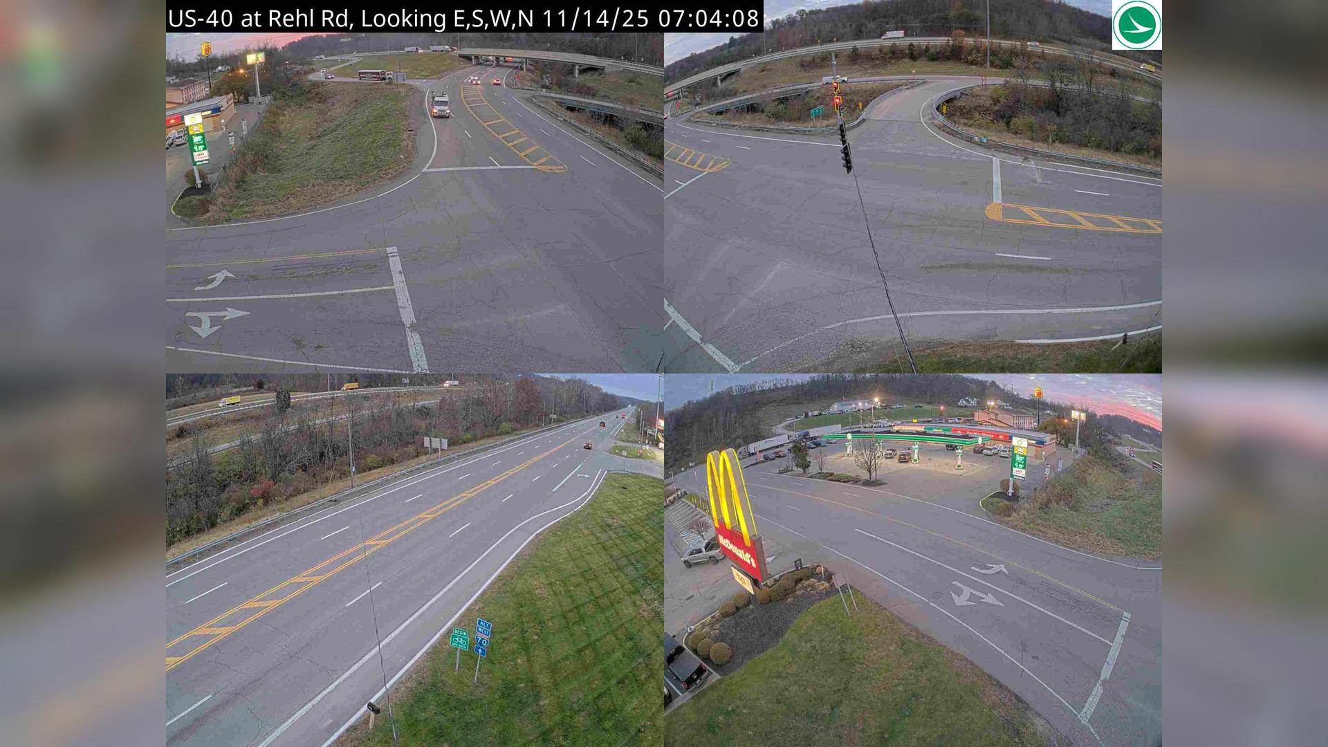 Traffic Cam Licking View: US-40 at Rehl Rd Player