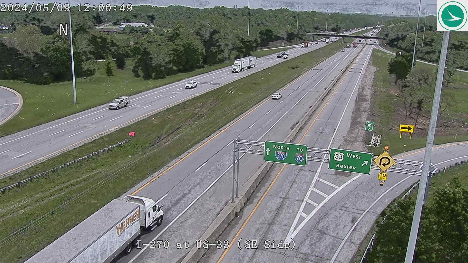 Traffic Cam Columbus: I-270 at US-33 (SE Side) Player
