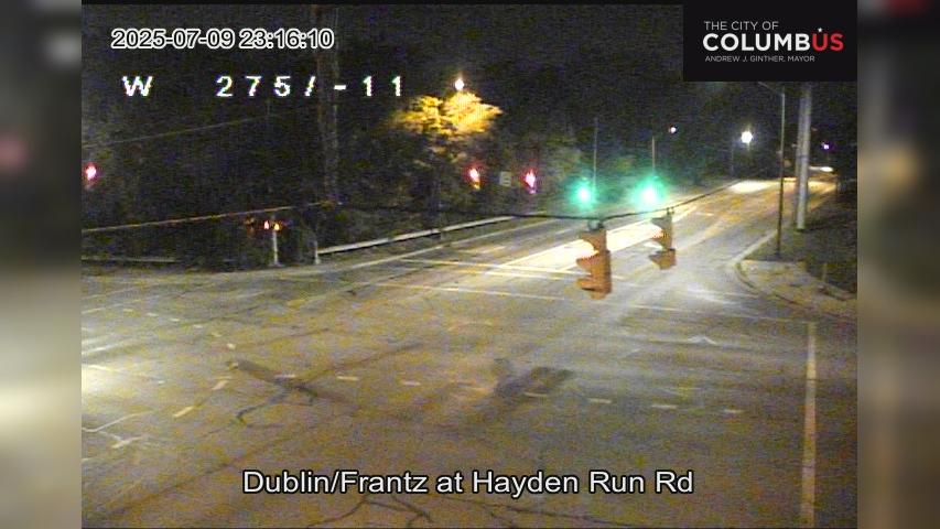 Traffic Cam Columbus: City of - Dublin Rd/Frantz Rd at Hayden Run Rd Player