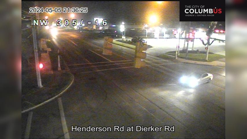 Traffic Cam Upper Arlington: City of Columbus) Henderson Rd at Dierker Player