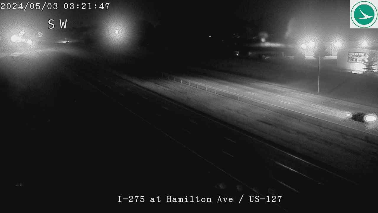 Pleasant Run: I-275 at Hamilton Ave - US-127 Traffic Camera