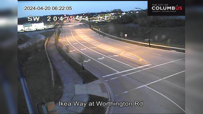 Traffic Cam Columbus: Worthington Rd at Ikea Way Player
