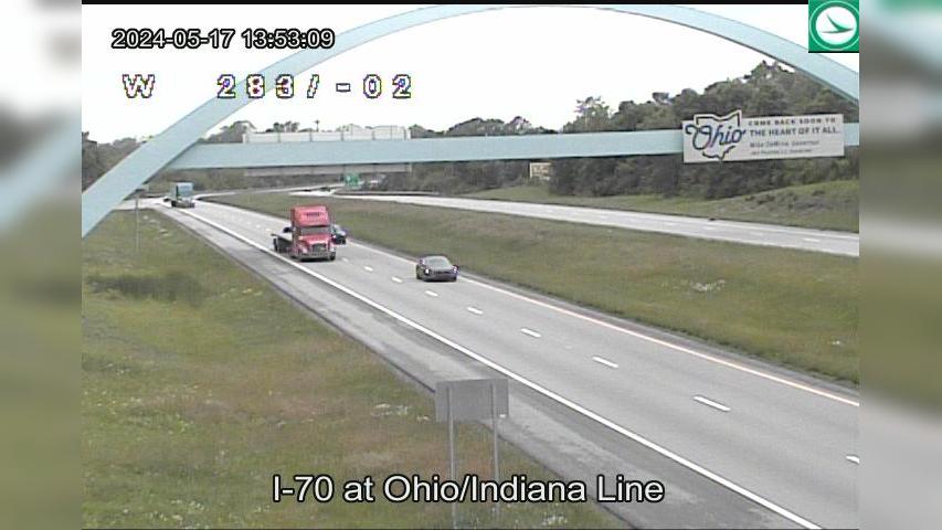 New Westville: I-70 at - Indiana Line Traffic Camera
