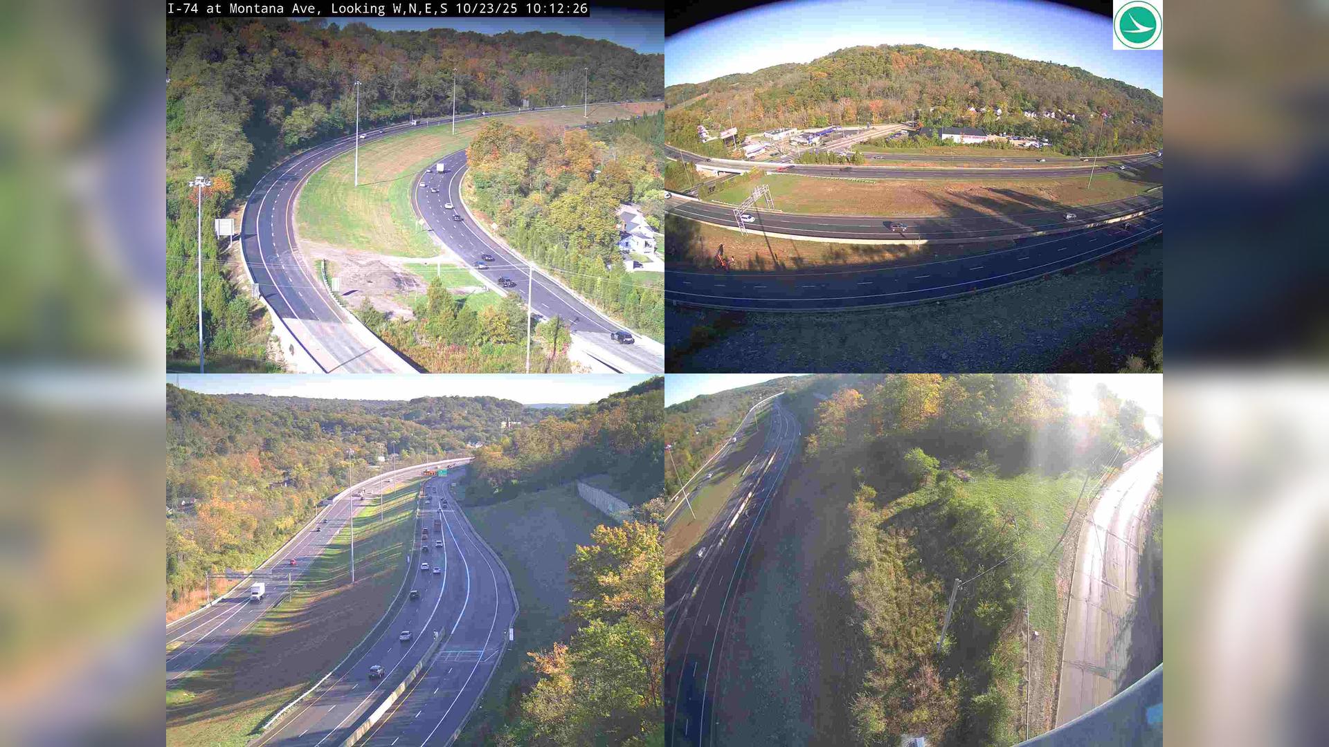 Traffic Cam Villages at Roll Hill: I-74 at Montana Ave Player