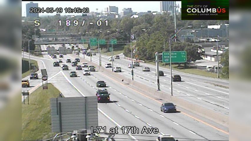 Traffic Cam Columbus: City of - I-71 at 17th Ave Player